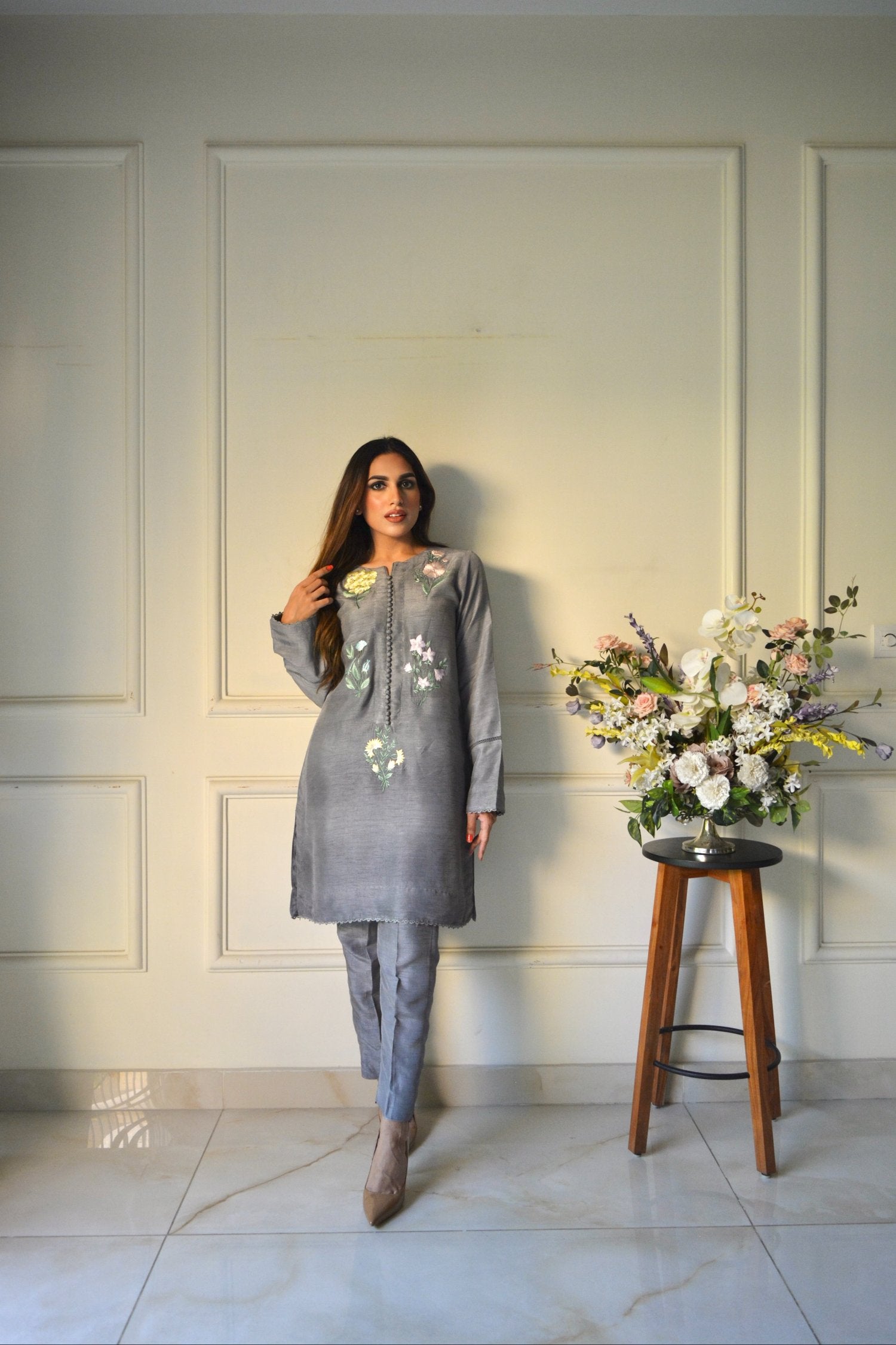 Grey Gardenia (made to order)