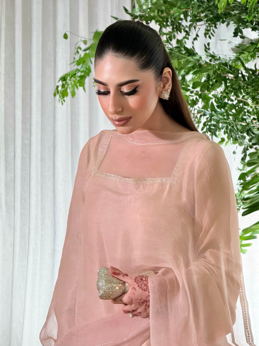 Blush swarovski (made to order)