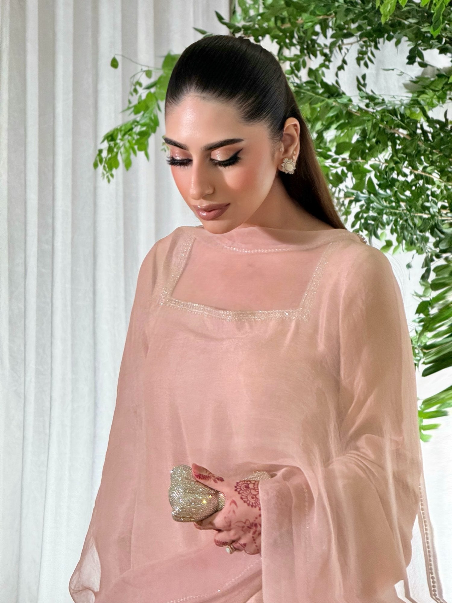 Blush swarovski (made to order)