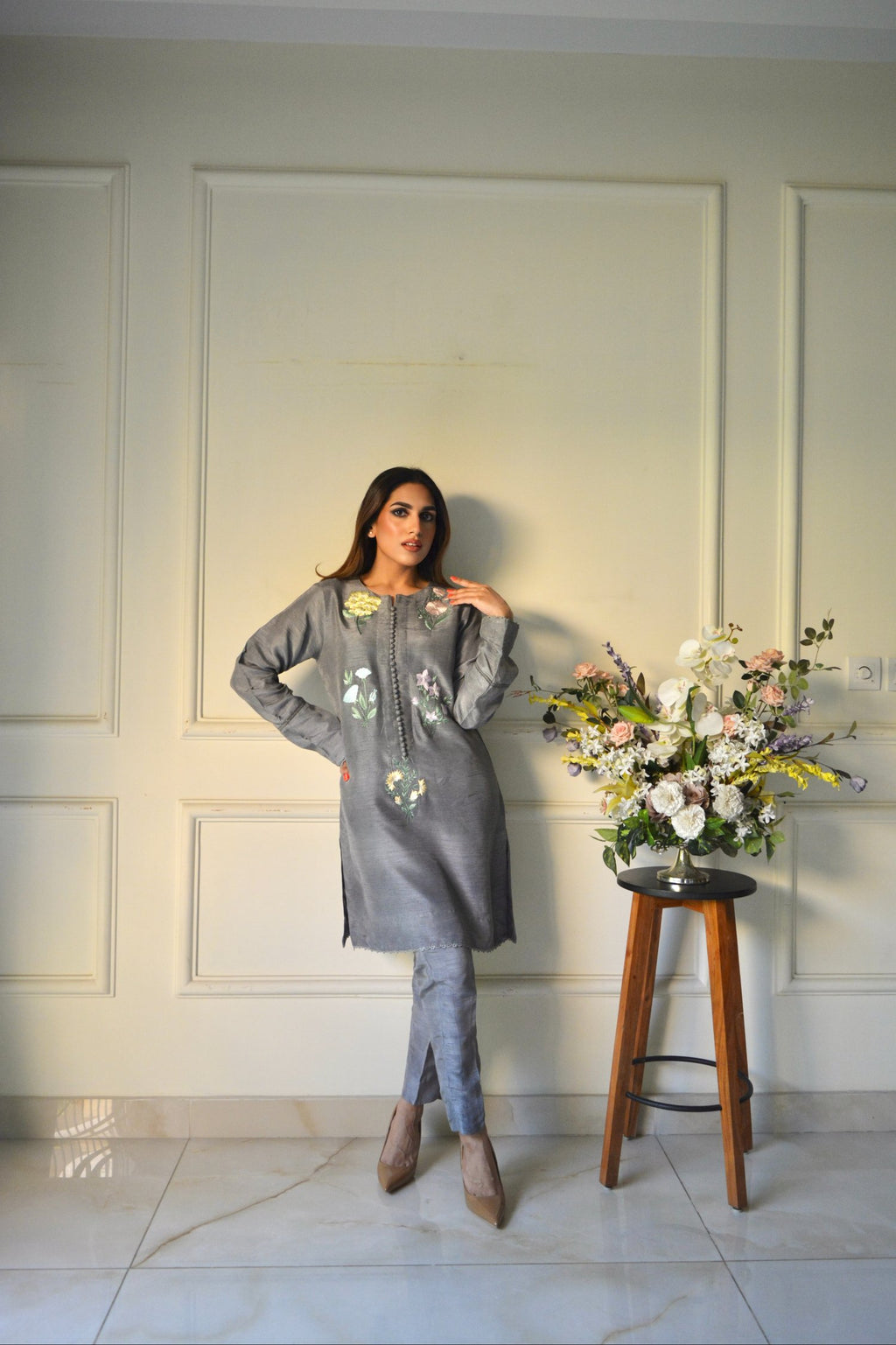 Grey Gardenia (made to order)