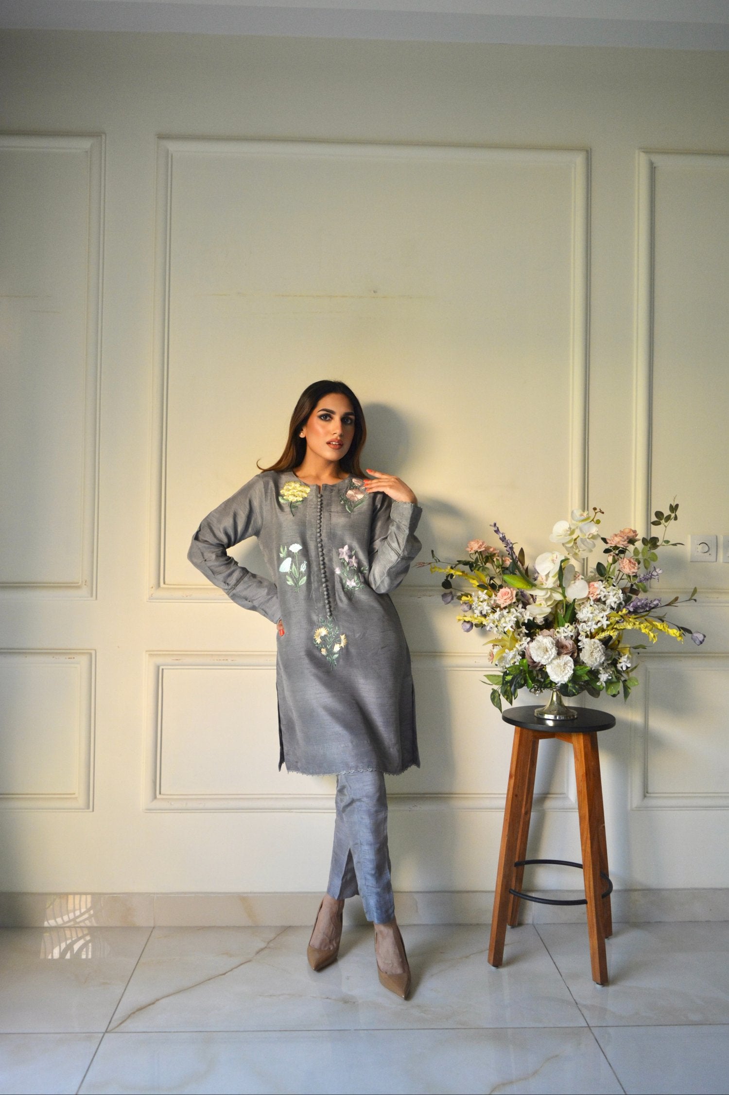 Grey Gardenia (made to order)